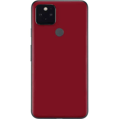 Burgundy Solid Google Pixel 5 Skin